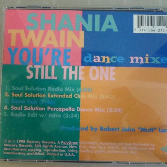 Shania Twain CD - You're Still the One - Dance - Picture 4 of 4